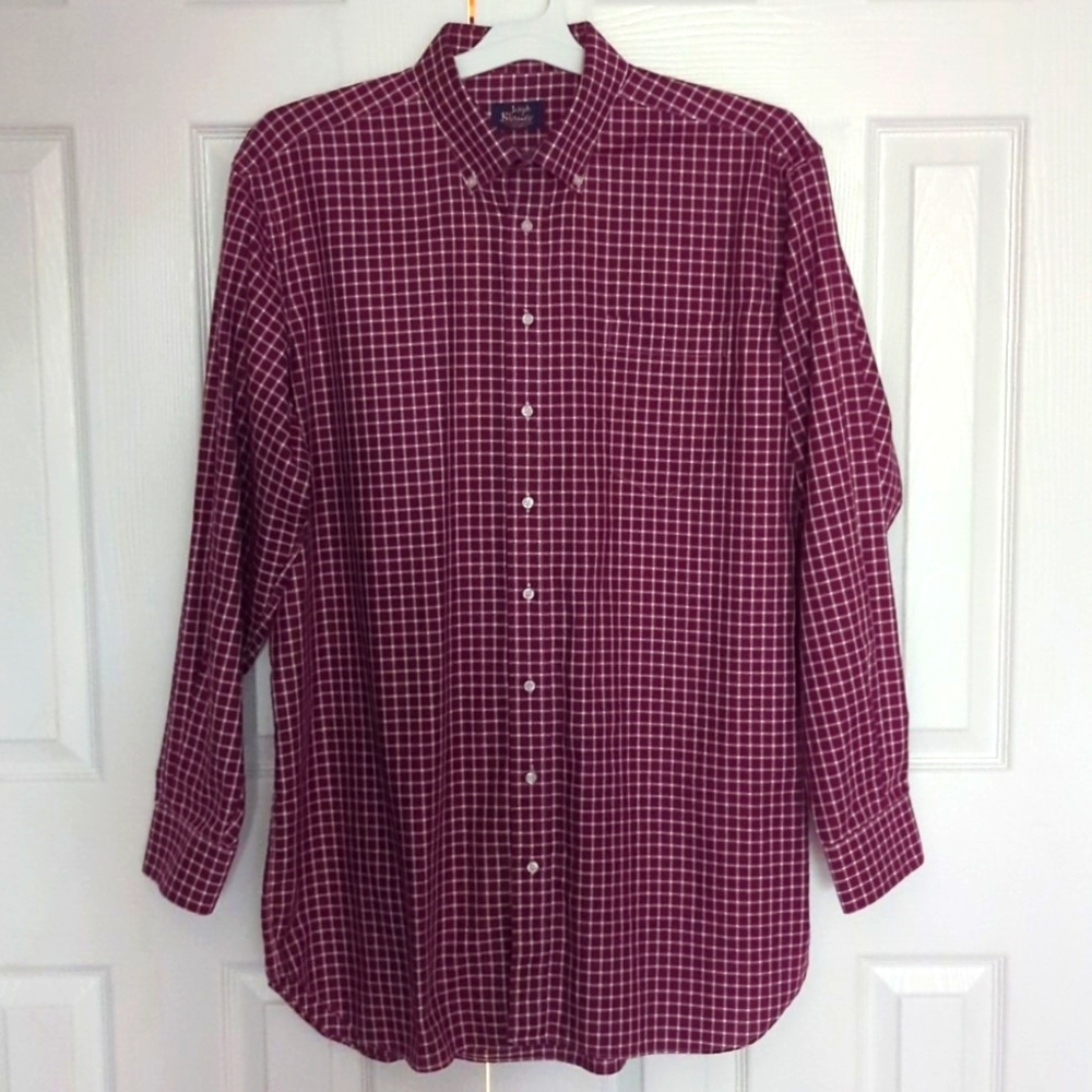 Men's Joseph Bianco Custom Tailors Cincinnati Plaid Long Sleeve Big / Tall Mens